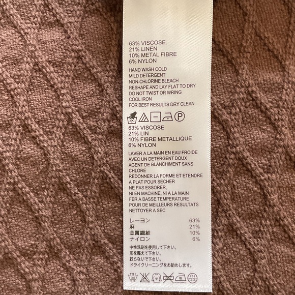 Tommy Bahama Beige, Brown and Teal Striped Top - Picture 8 of 8